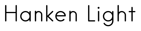 Hanken Light font